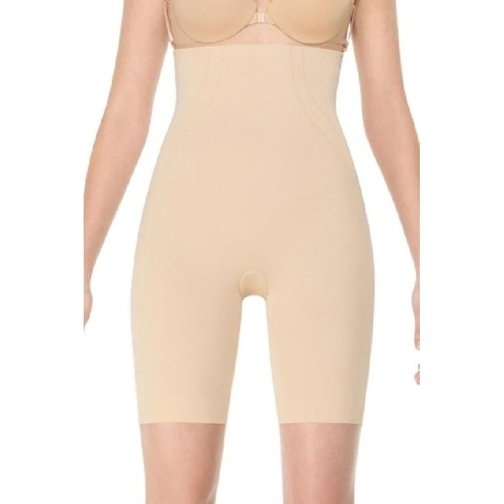 Spanx Lust Have High-Waisted Mid-Thigh Shaper Plus Size 1X Nude Tummy Control